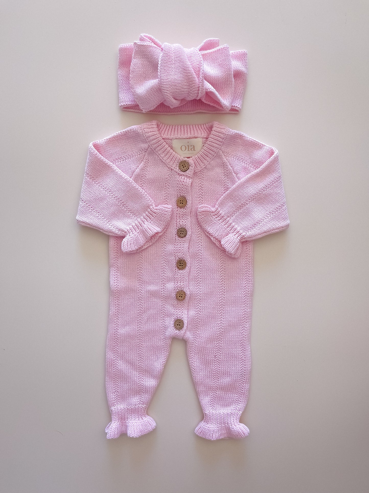 Feggari Ruffle Onesie | Petal Pink
