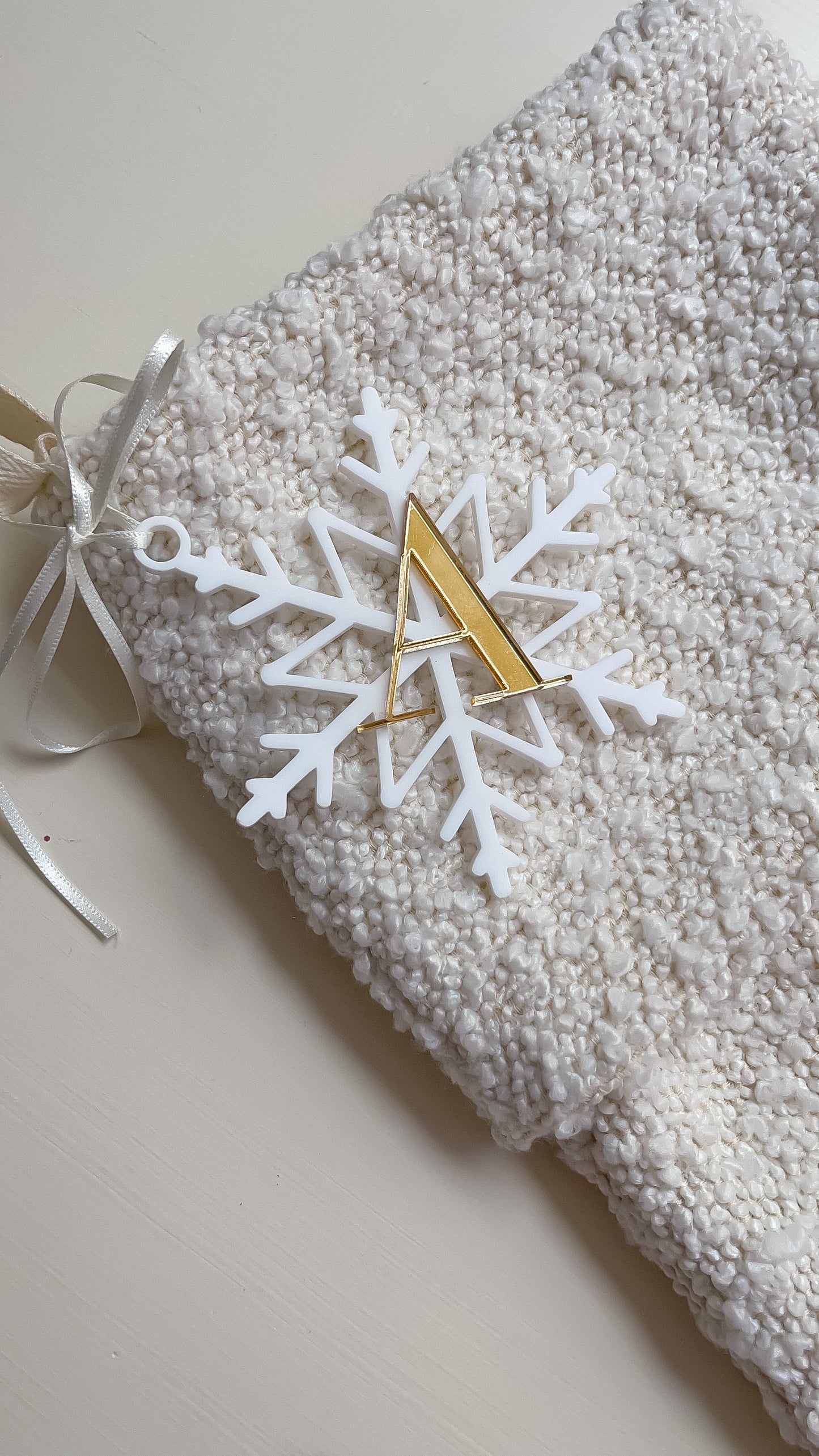 Personalised Acrylic Snowflake Inital