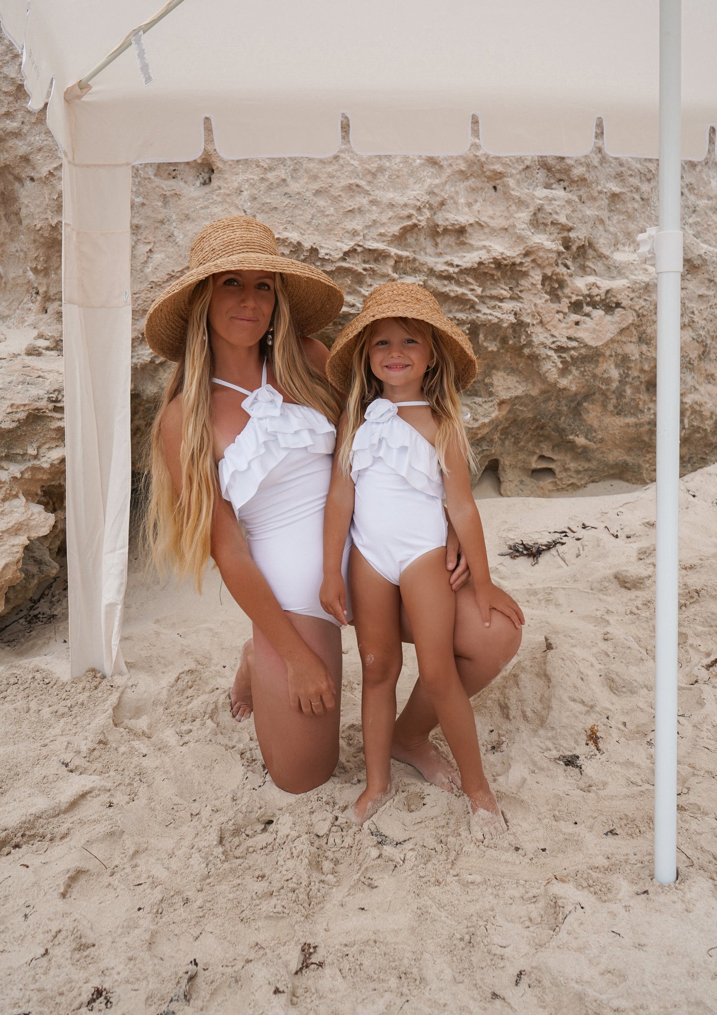 Women’s Ruffle Halter Swimsuit (without Posy Applique)