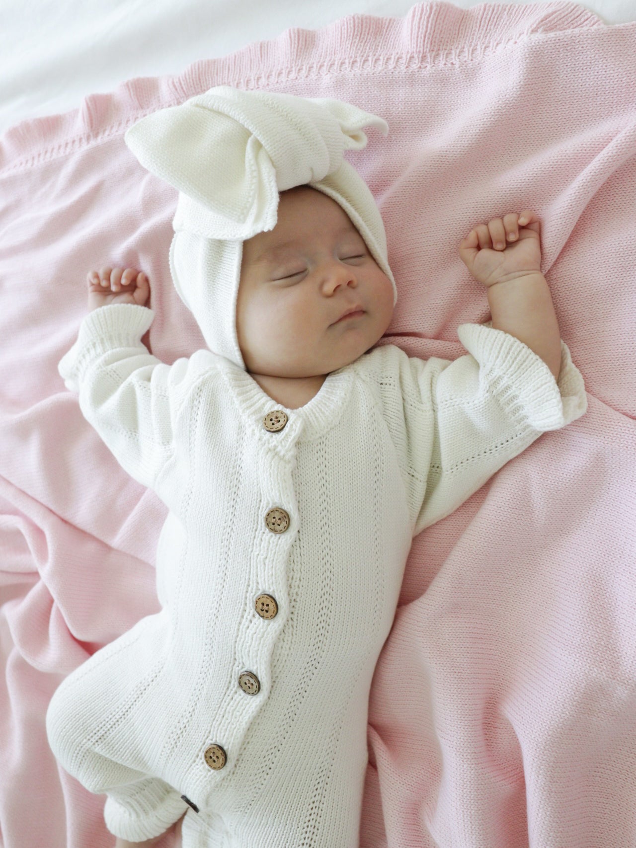 Knit Bow | Warm White