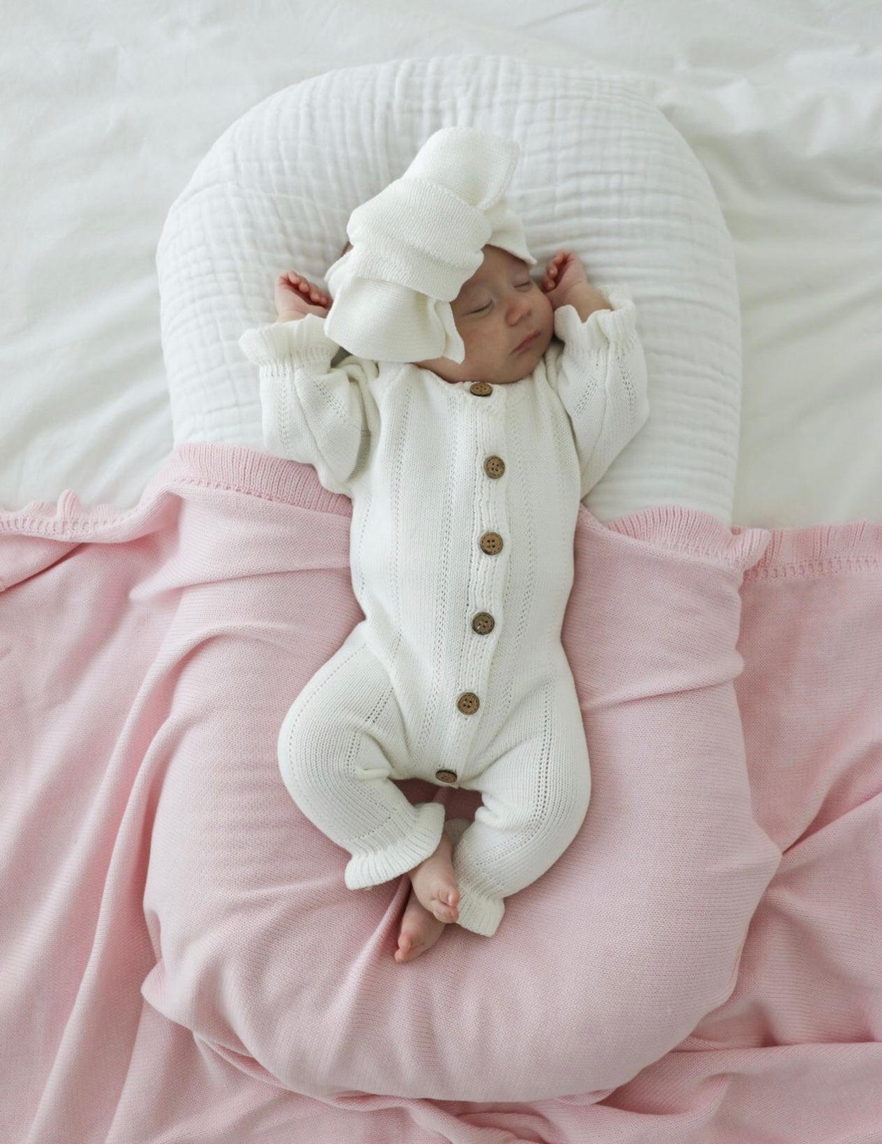 Knit Bow | Warm White