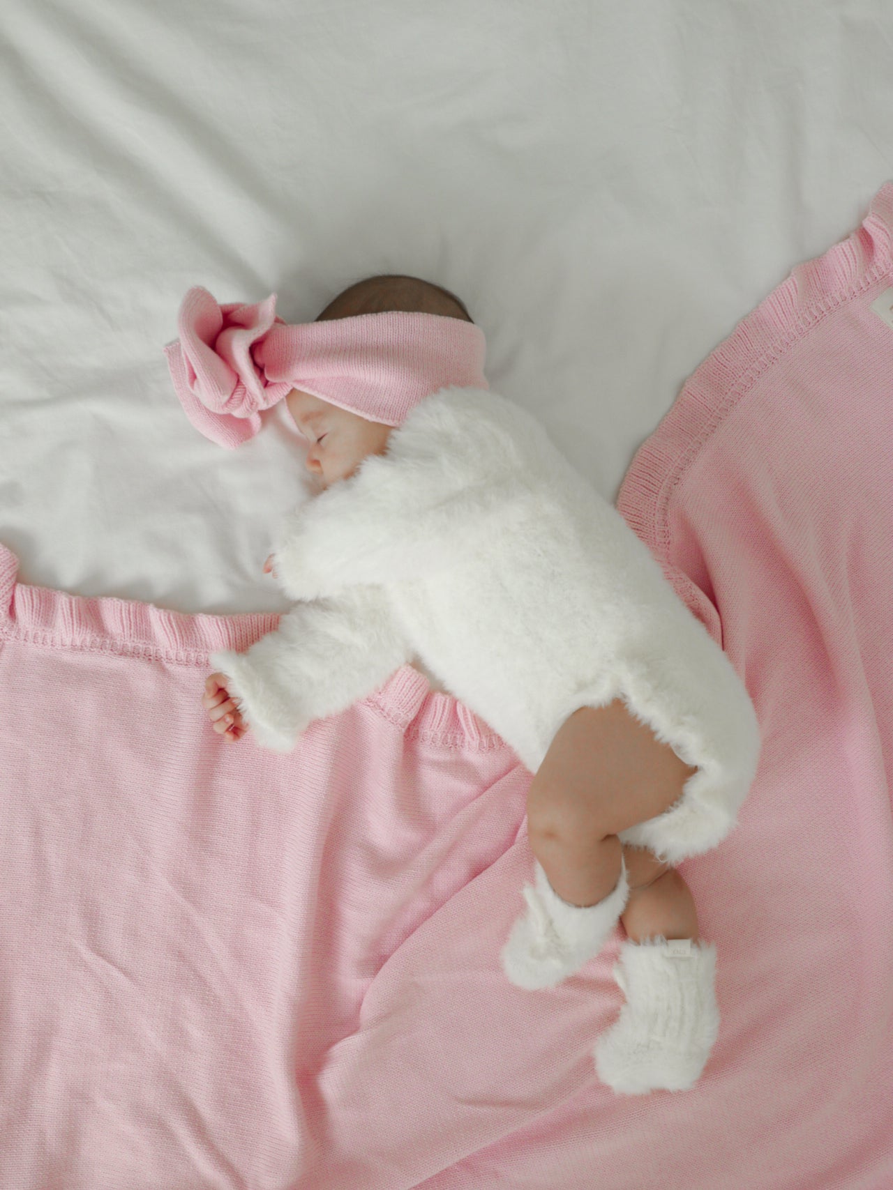 Nephele Faux Fur Booties | Milk White