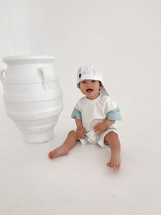 Santo Romper | Wave Blue