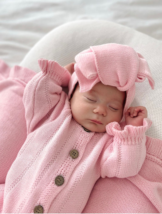 Feggari Ruffle Onesie | Petal Pink