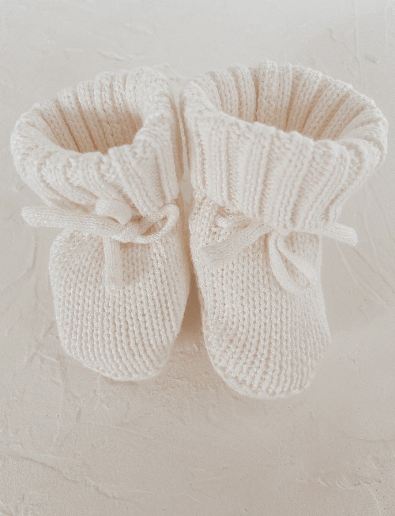 Knit Booties | Warm White