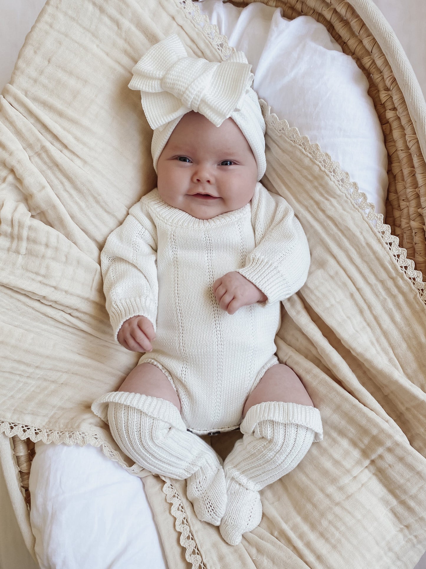 High Knit Sockies | Warm White