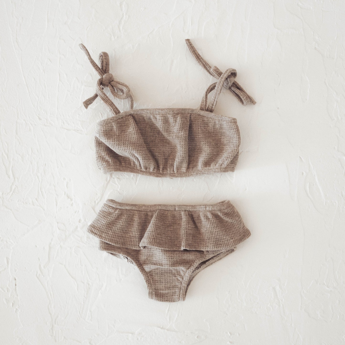Girls Cotton Sunsuit | Stone