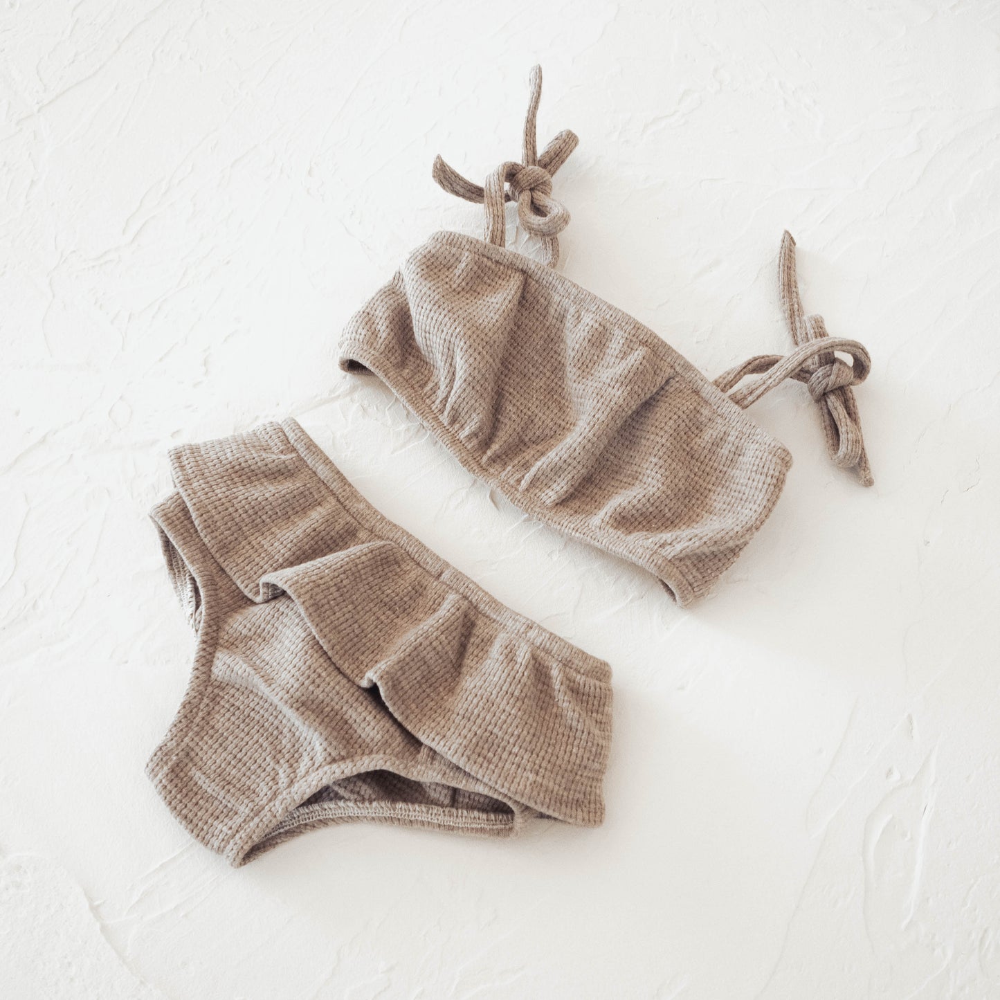Girls Cotton Sunsuit | Stone