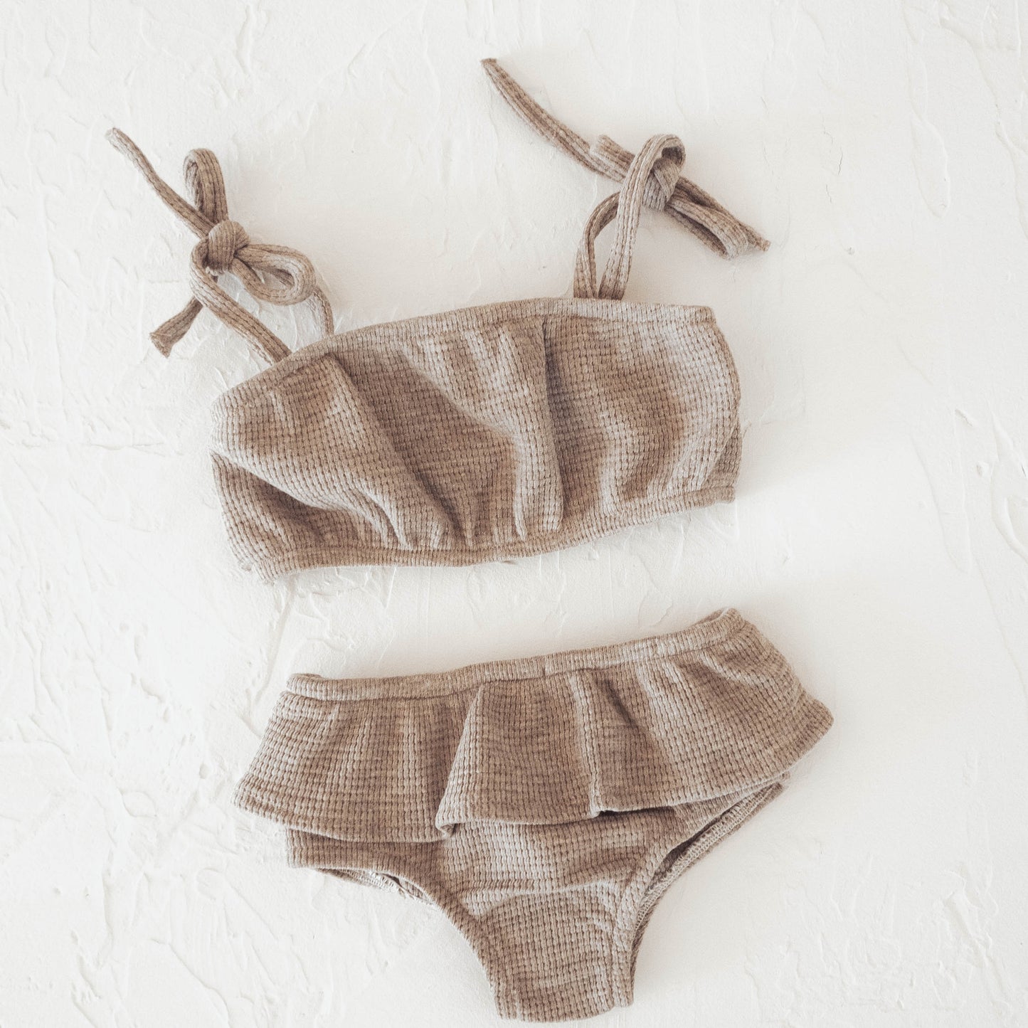 Girls Cotton Sunsuit | Stone