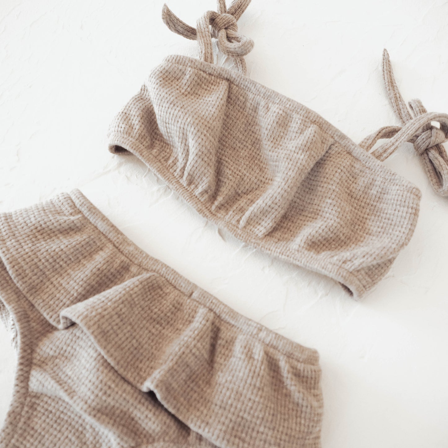 Girls Cotton Sunsuit | Stone
