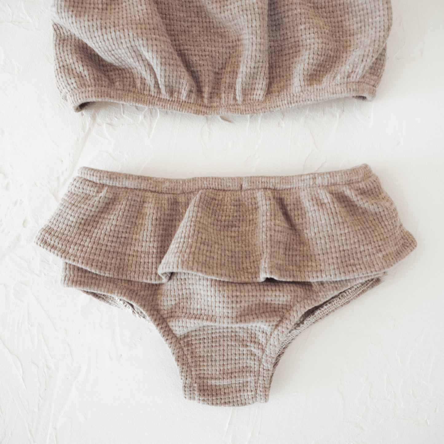 Girls Cotton Sunsuit | Stone