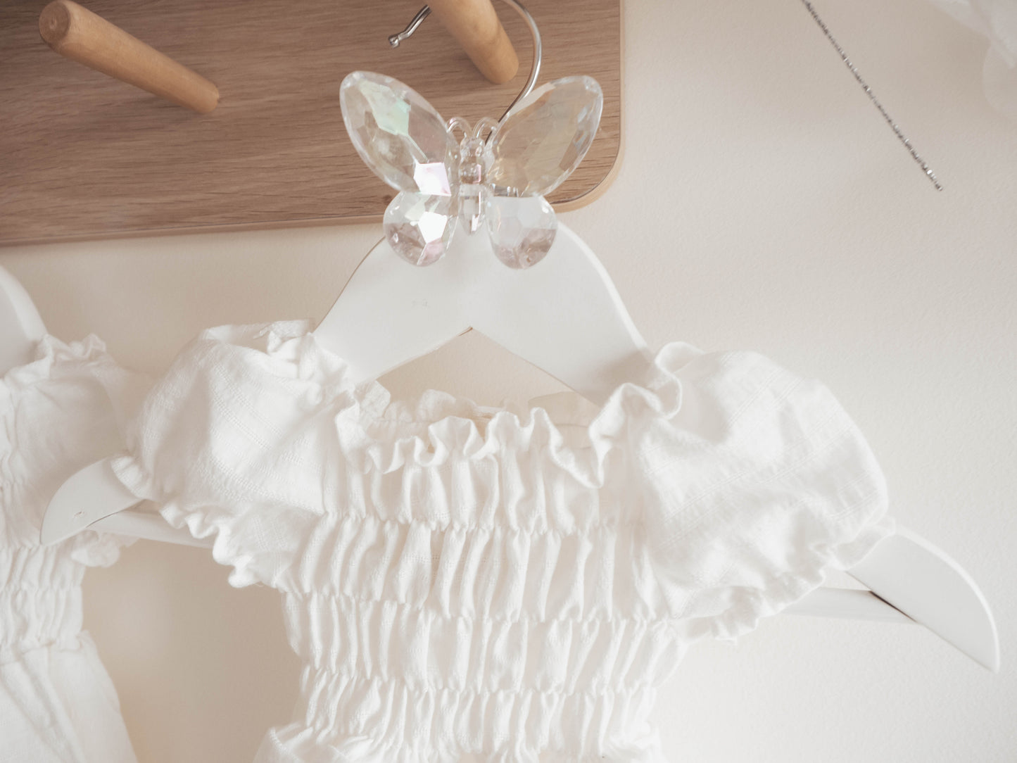 Ruffle Romper | White