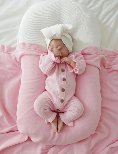 Feggari Ruffle Onesie | Petal Pink