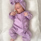 Frilly Zipsuit | Lilac - two tone