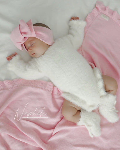 Nephele Faux Fur Booties | Milk White