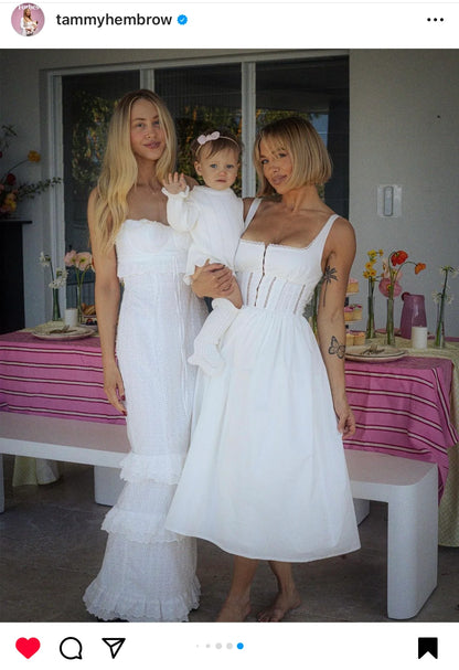 Asteria Ruffle Romper | Warm White