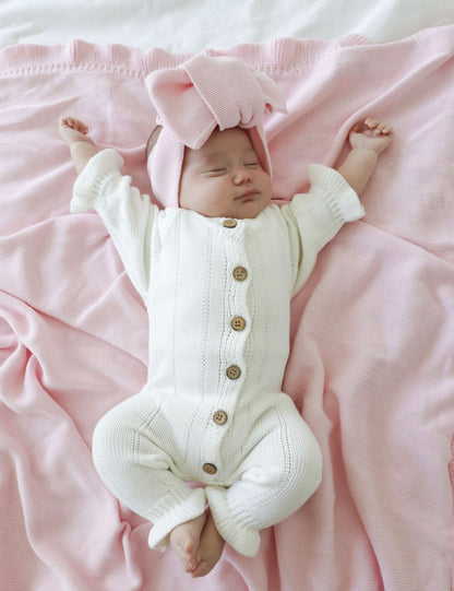 Feggari Ruffle Onesie | Warm White