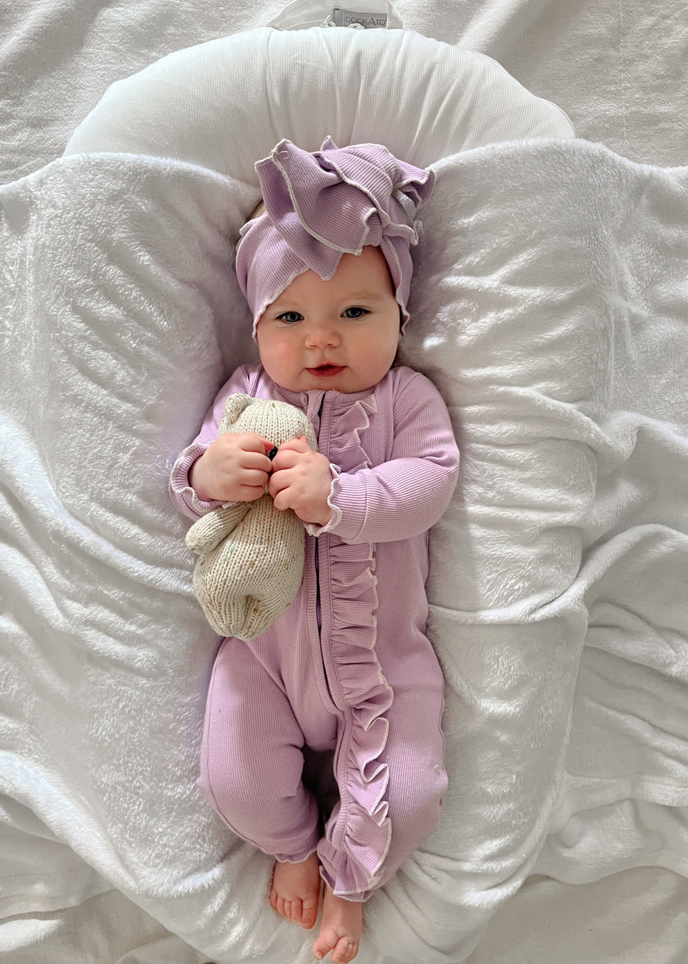 Frilly Zipsuit | Lilac - two tone – Oia the label