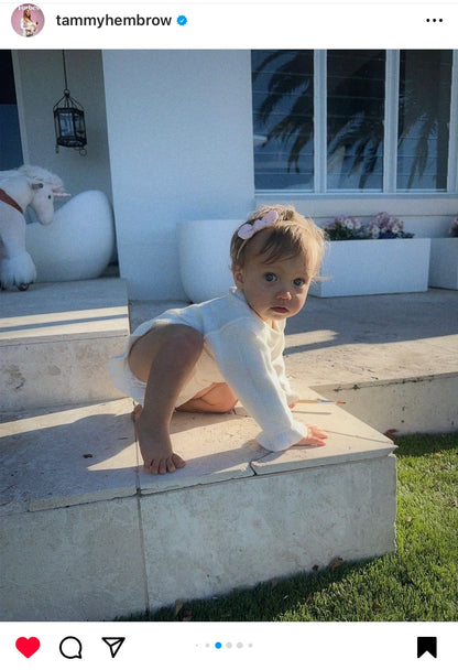 Asteria Ruffle Romper | Warm White