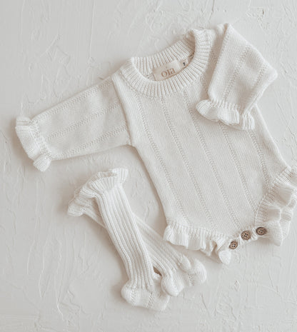 High Knit Sockies | Warm White