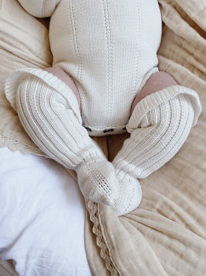 High Knit Sockies | Warm White
