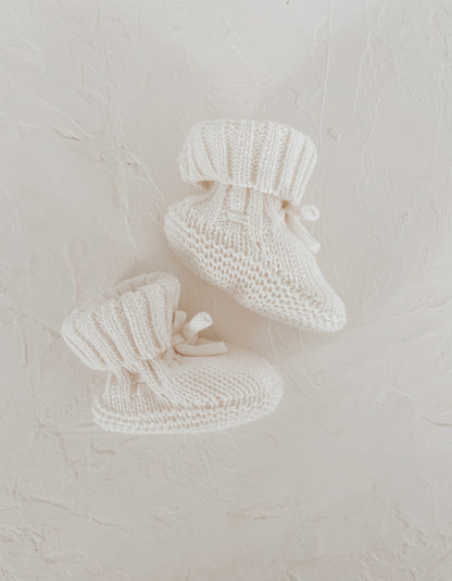 Knit Booties | Warm White