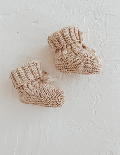 Knit Booties | Gold