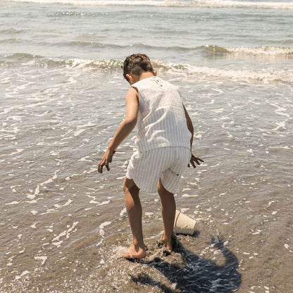 Dune Stripe Linen Shorts