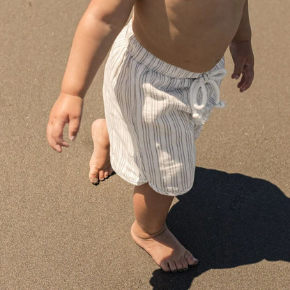 Dune Stripe Linen Shorts