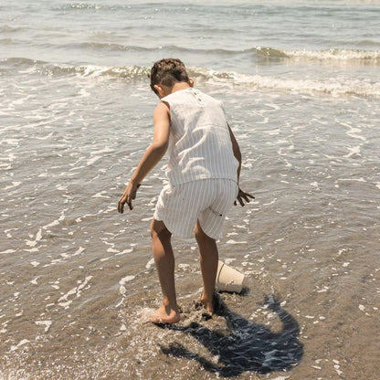 Dune Stripe Linen Tank