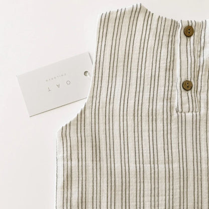 Dune Stripe Linen Tank