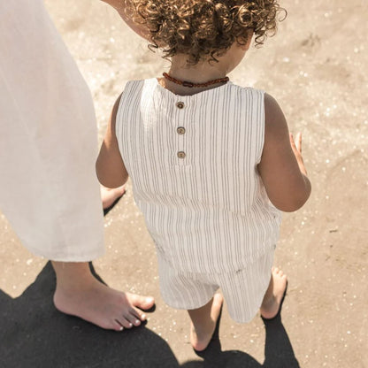 Dune Stripe Linen Tank