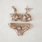 Girls Ruffle Two-Piece Swimsuit | Taupe