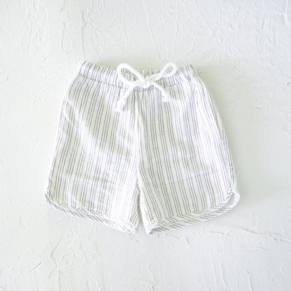 Dune Stripe Linen Shorts
