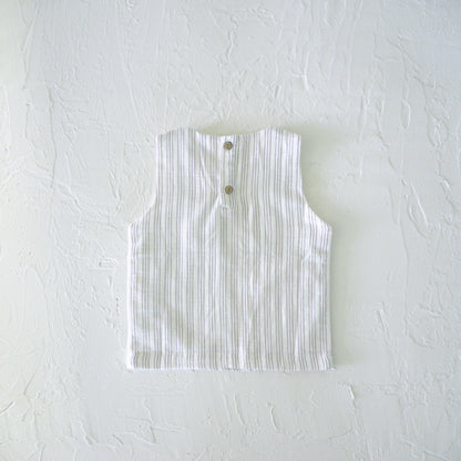 Dune Stripe Linen Tank