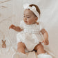 Ruffle Romper | White